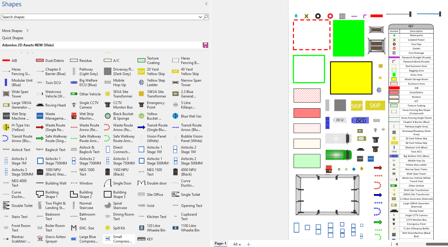 West Cross - Visio 2D Asbestos Assets